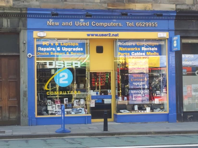 User2 Computer Store Edinburgh, 4 South Clerk Street